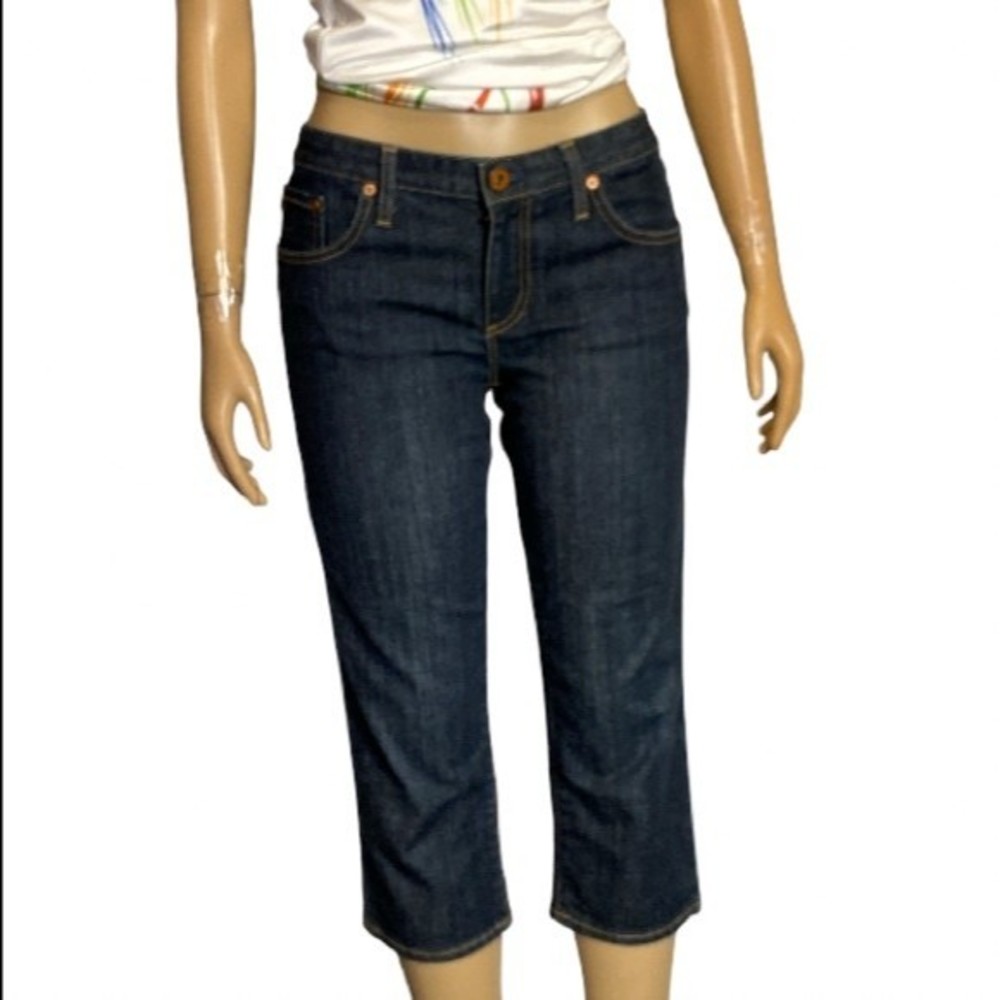 AG Jeans Adriana Goldschmied The Crop Capri dark wash Red Label Size 31R